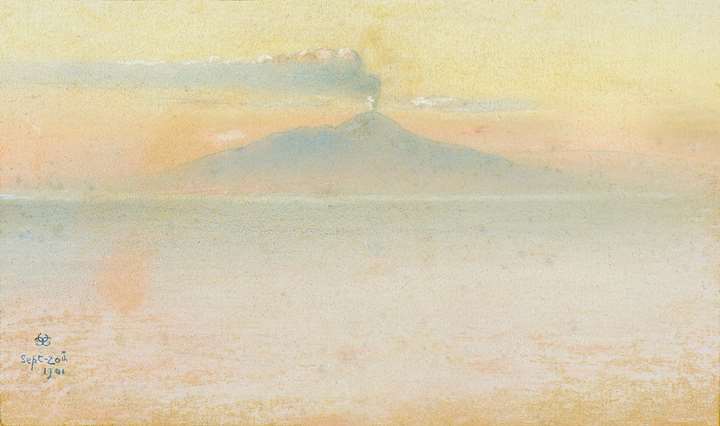 A View of Vesuvius from Capri